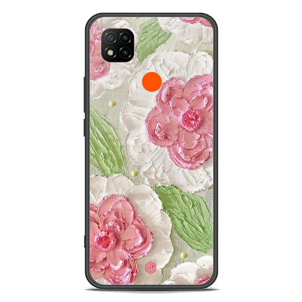 Floral Series Soft Phone Case - Premium Glass Case - Design 13 - Xiaomi Redmi 9C