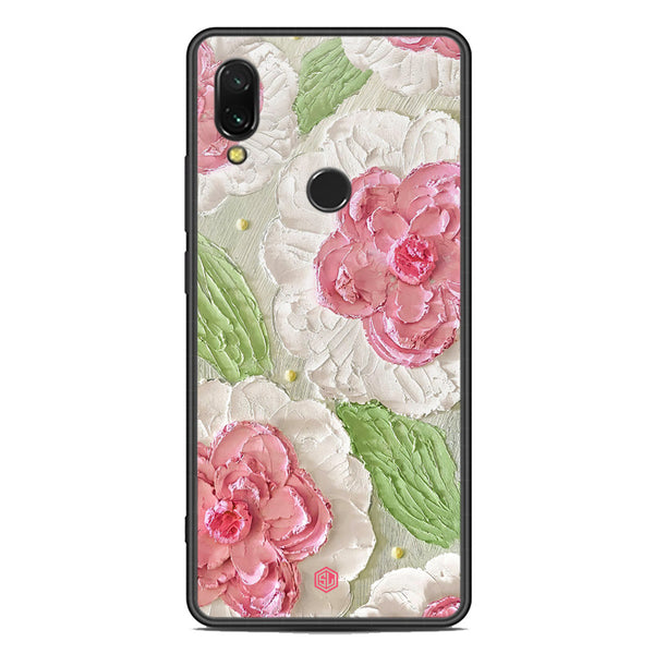 Floral Series Soft Phone Case - Premium Glass Case - Design 13 - Xiaomi Redmi 7