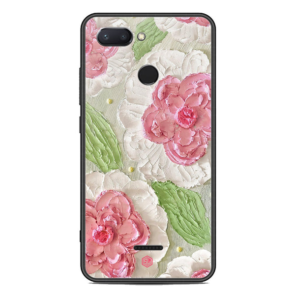 Floral Series Soft Phone Case - Premium Glass Case - Design 13 - Xiaomi Redmi 6