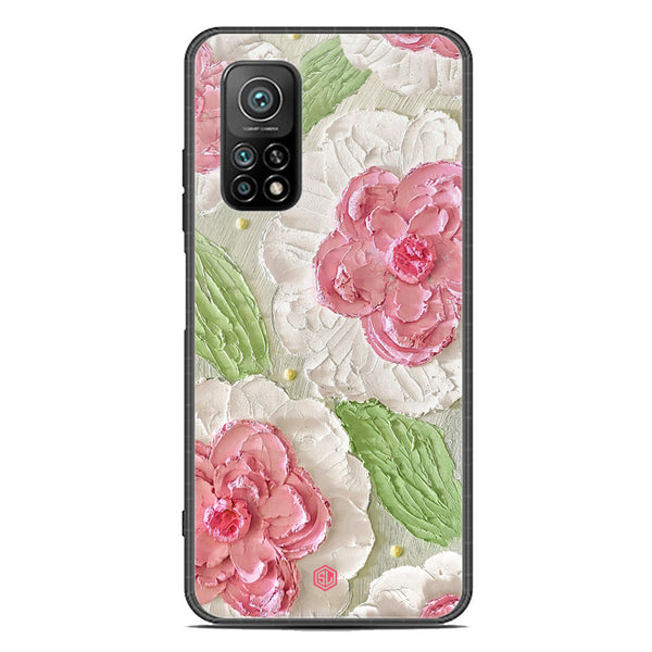 Floral Series Soft Phone Case - Premium Glass Case - Design 13 - Xiaomi Mi 10T Pro