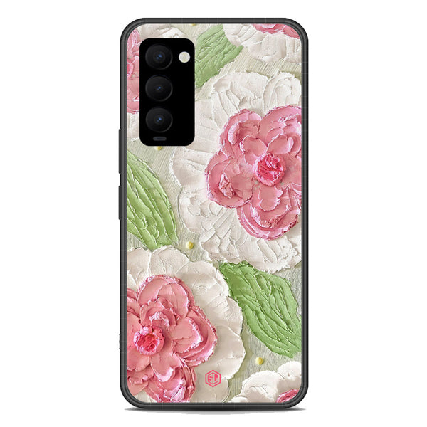 Floral Series Soft Phone Case - Premium Glass Case - Design 13 - Tecno Camon 18P