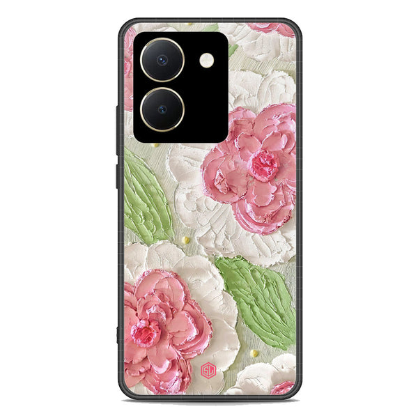 Floral Series Soft Phone Case - Premium Glass Case - Design 13 - Vivo Y36 4G