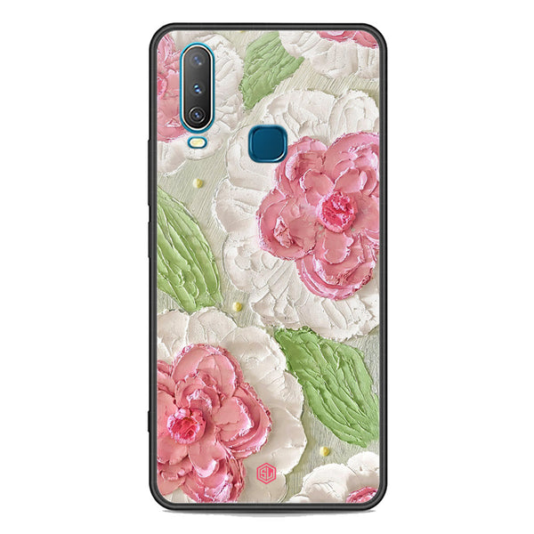 Floral Series Soft Phone Case - Premium Glass Case - Design 13 - Vivo Y12