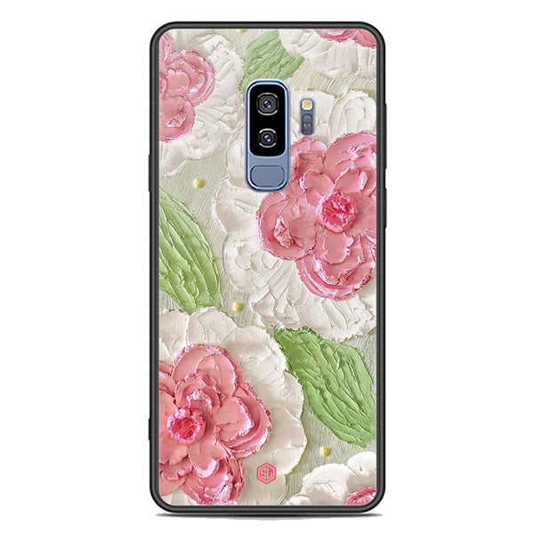 Floral Series Soft Phone Case - Premium Glass Case - Design 13 - Samsung Galaxy S9 Plus