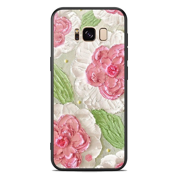 Floral Series Soft Phone Case - Premium Glass Case - Design 13 - Samsung Galaxy S8 Plus