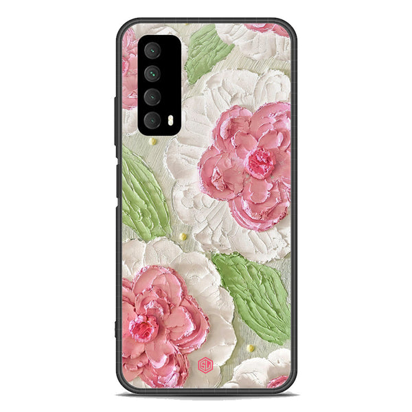 Floral Series Soft Phone Case - Premium Glass Case - Design 13 - Huawei Y7a