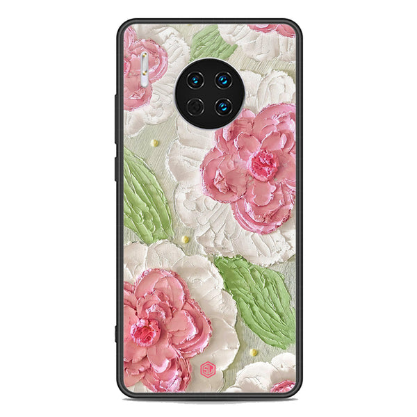 Floral Series Soft Phone Case - Premium Glass Case - Design 13 - Huawei Mate 30