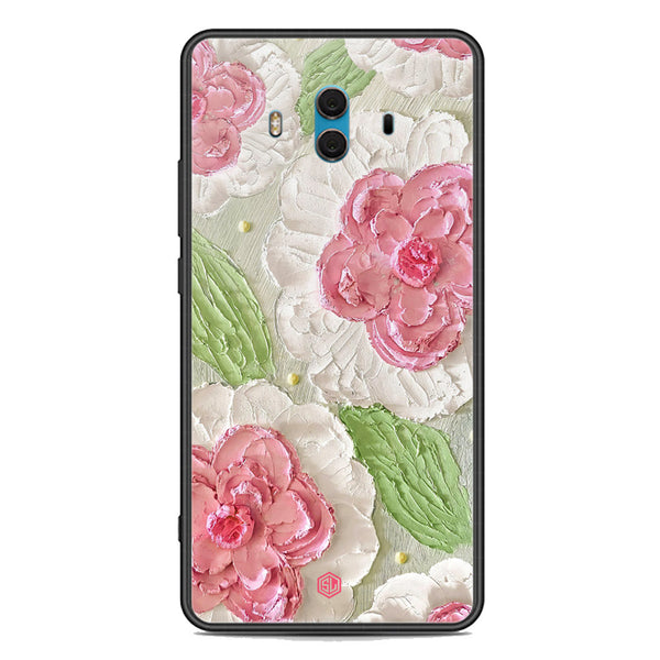 Floral Series Soft Phone Case - Premium Glass Case - Design 13 - Huawei Mate 10