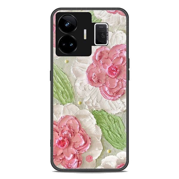 Floral Series Soft Phone Case - Premium Glass Case - Design 13 - Realme GT Neo 5