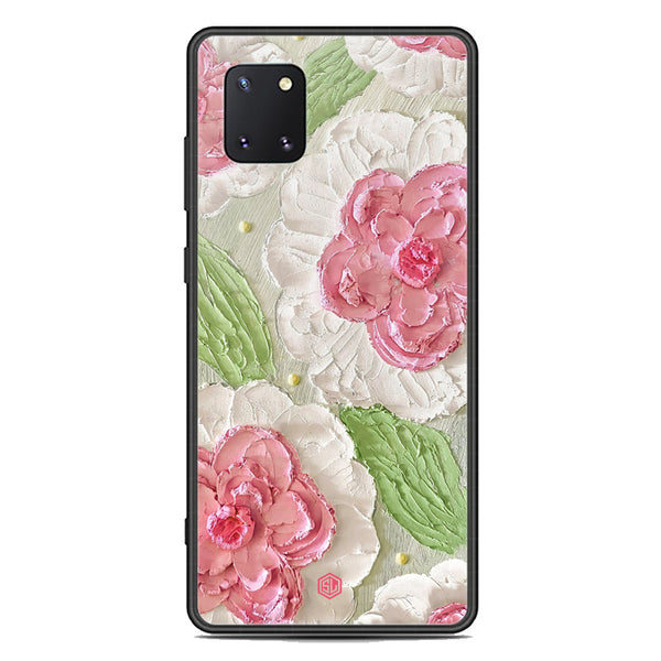 Floral Series Soft Phone Case - Premium Glass Case - Design 13 - Samsung Galaxy Note 10 Lite