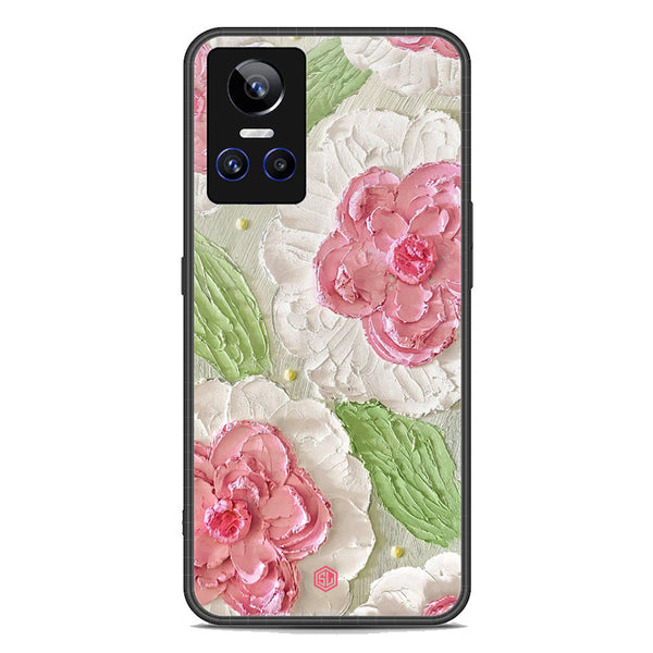 Floral Series Soft Phone Case - Premium Glass Case - Design 13 - Realme GT Neo 3