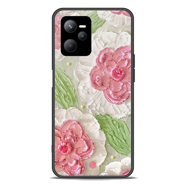 Floral Series Soft Phone Case - Premium Glass Case - Design 13 - Realme C35