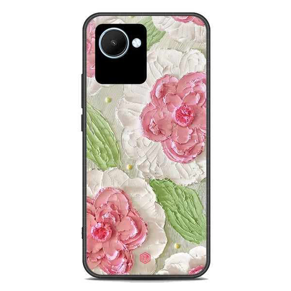 Floral Series Soft Phone Case - Premium Glass Case - Design 13 - Realme C30s