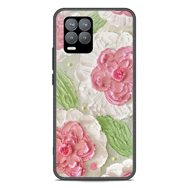 Floral Series Soft Phone Case - Premium Glass Case - Design 13 - Realme 8