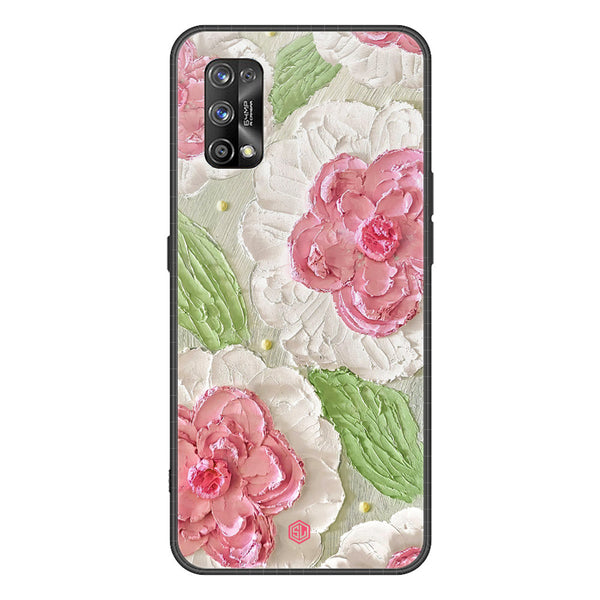 Floral Series Soft Phone Case - Premium Glass Case - Design 13 - Realme 7 Pro