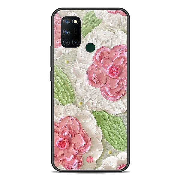 Floral Series Soft Phone Case - Premium Glass Case - Design 13 - Realme 7i