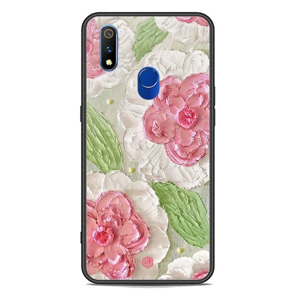 Floral Series Soft Phone Case - Premium Glass Case - Design 13 - Realme 3 Pro