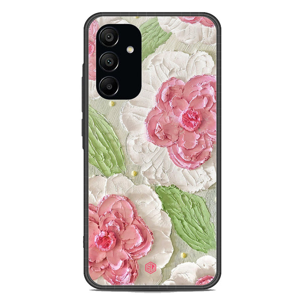 Floral Series Soft Phone Case - Premium Glass Case - Design 13 - Samsung Galaxy A15 5G