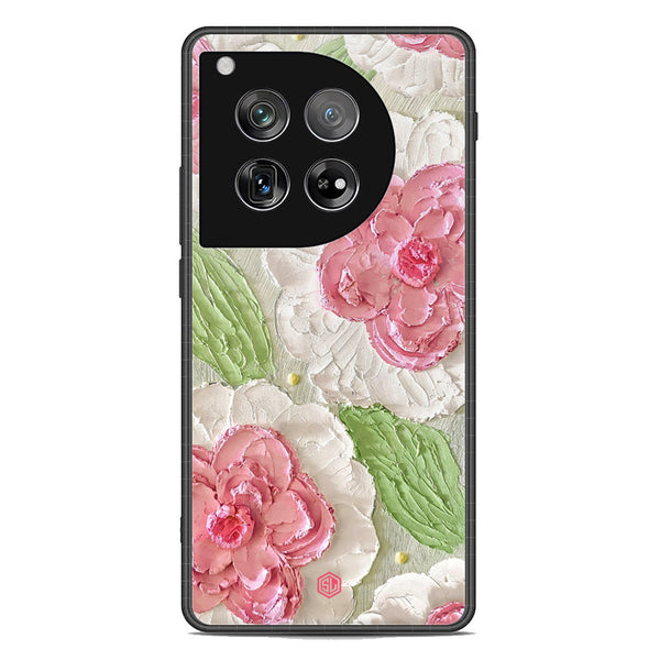 Floral Series Soft Phone Case - Premium Glass Case - Design 13 - OnePlus 12