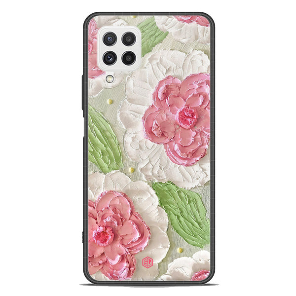 Floral Series Soft Phone Case - Premium Glass Case - Design 13 - Samsung Galaxy M32