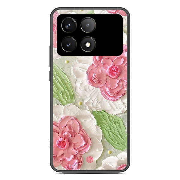 Floral Series Soft Phone Case - Premium Glass Case - Design 13 - Xiaomi Poco X6 Pro