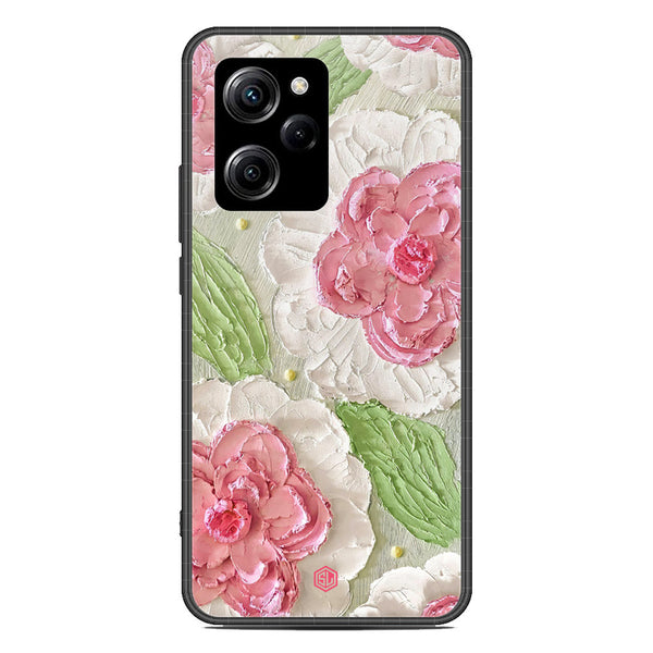 Floral Series Soft Phone Case - Premium Glass Case - Design 13 - Xiaomi Poco X5 Pro