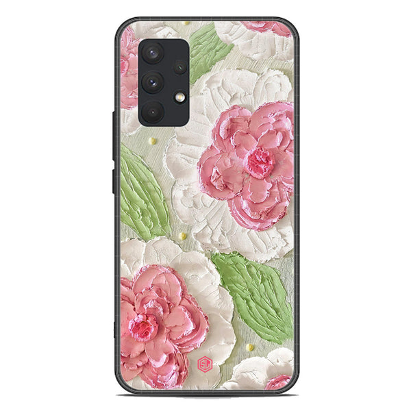 Floral Series Soft Phone Case - Premium Glass Case - Design 13 - Samsung Galaxy A32