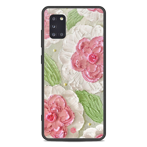 Floral Series Soft Phone Case - Premium Glass Case - Design 13 - Samsung Galaxy A31