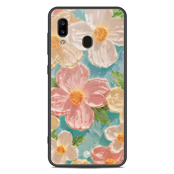 Floral Series Soft Phone Case - Premium Glass Case - Design 16 - Samsung Galaxy A20