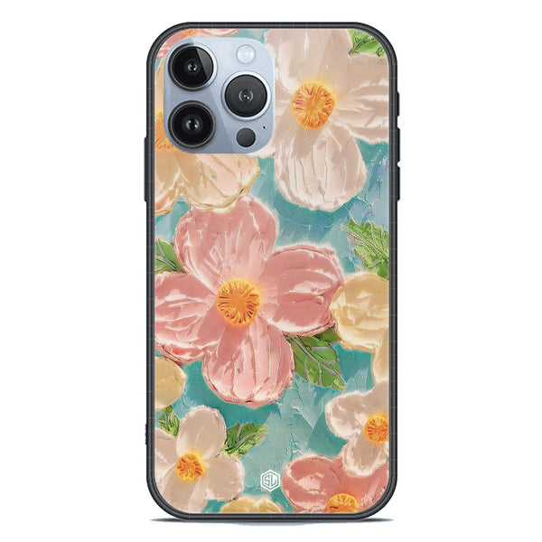 Floral Series Soft Phone Case - Premium Glass Case - Design 16 - iPhone 13 Pro