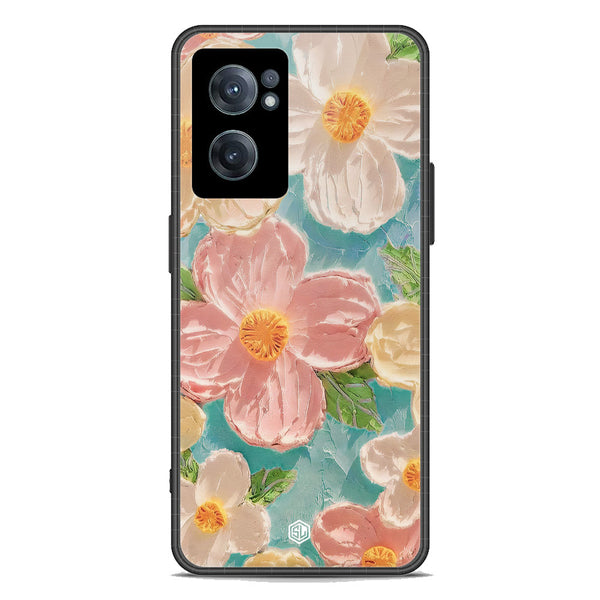 Floral Series Soft Phone Case - Premium Glass Case - Design 16 - OnePlus Nord CE 2 5G