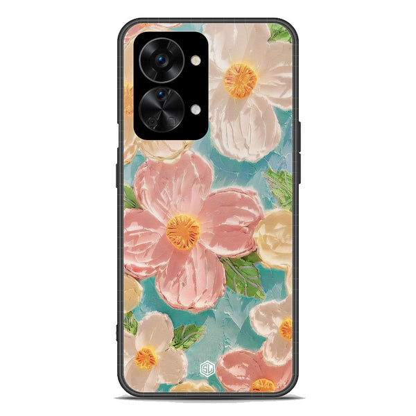 Floral Series Soft Phone Case - Premium Glass Case - Design 16 - OnePlus Nord 2T