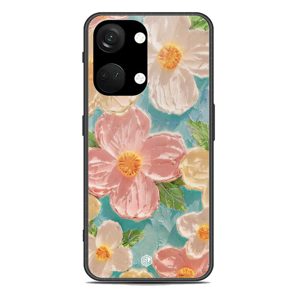 Floral Series Soft Phone Case - Premium Glass Case - Design 16 - OnePlus Ace 2V