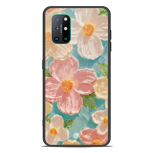 Floral Series Soft Phone Case - Premium Glass Case - Design 16 - OnePlus 8T