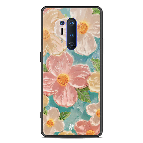 Floral Series Soft Phone Case - Premium Glass Case - Design 16 - OnePlus 8 Pro