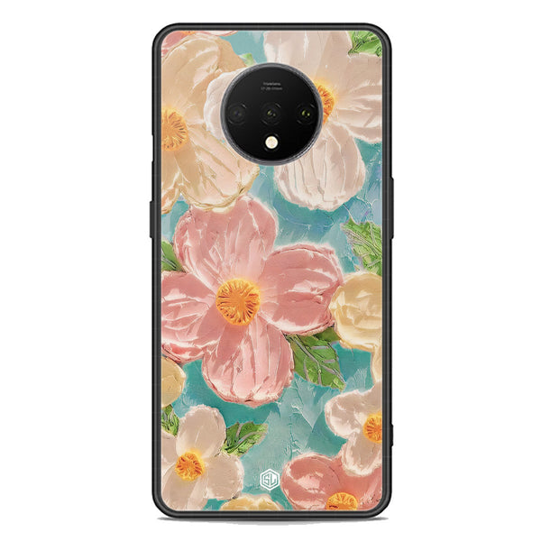 Floral Series Soft Phone Case - Premium Glass Case - Design 16 - OnePlus 7T