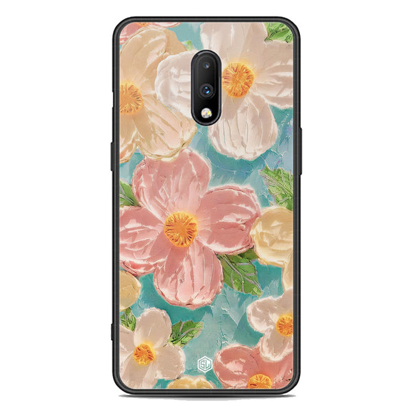 Floral Series Soft Phone Case - Premium Glass Case - Design 16 - OnePlus 7