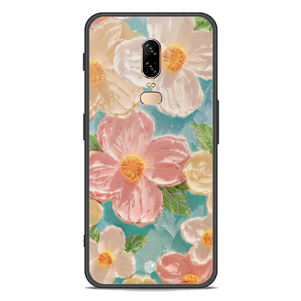 Floral Series Soft Phone Case - Premium Glass Case - Design 16 - OnePlus 6