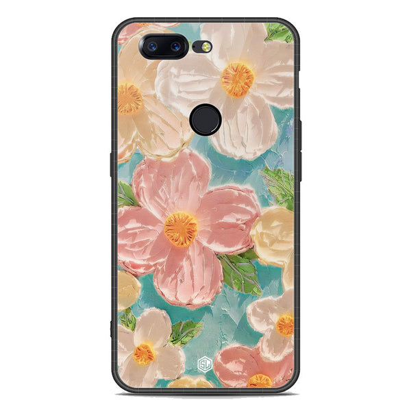 Floral Series Soft Phone Case - Premium Glass Case - Design 16 - OnePlus 5T