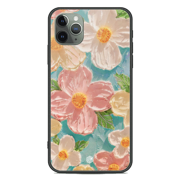 Floral Series Soft Phone Case - Premium Glass Case - Design 16 - iPhone 11 Pro Max