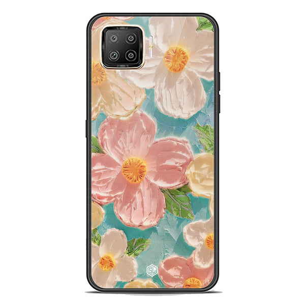 Floral Series Soft Phone Case - Premium Glass Case - Design 16 - Oppo F17 Pro