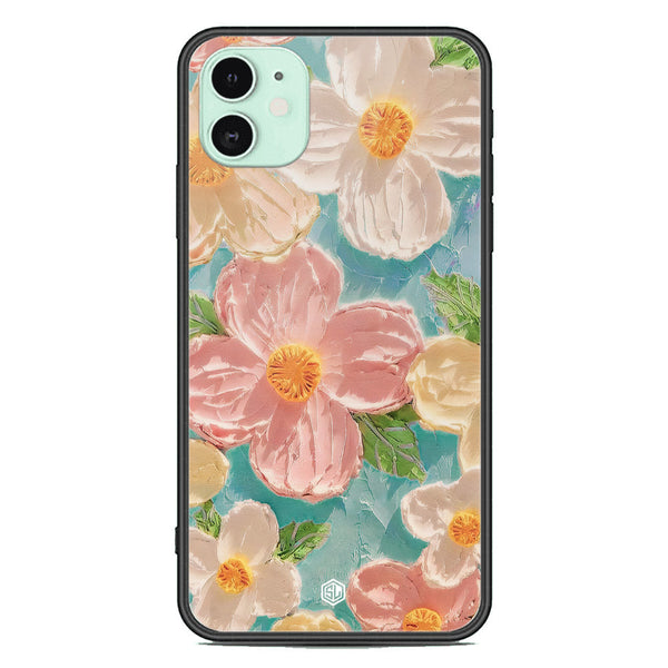 Floral Series Soft Phone Case - Premium Glass Case - Design 16 - iPhone 11