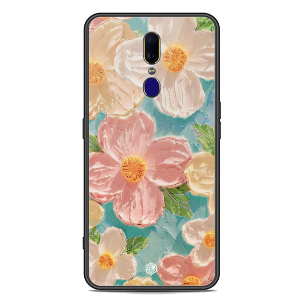 Floral Series Soft Phone Case - Premium Glass Case - Design 16 - Oppo F11