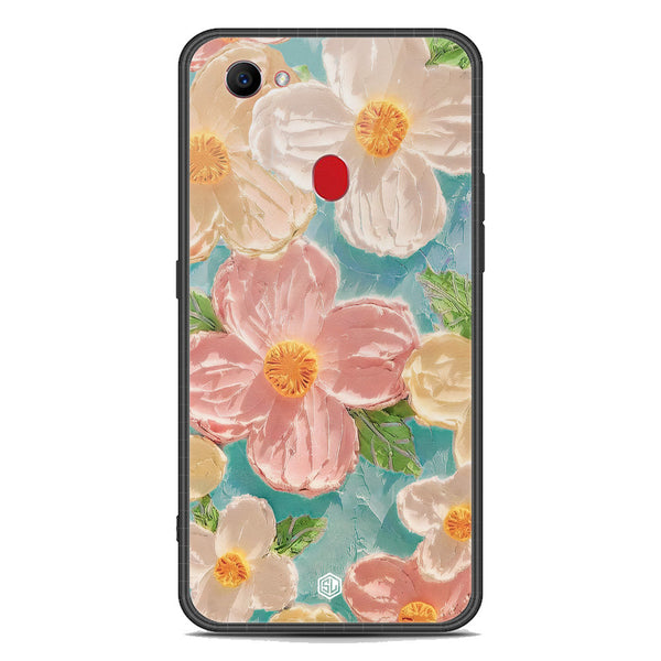 Floral Series Soft Phone Case - Premium Glass Case - Design 16 - Oppo F7