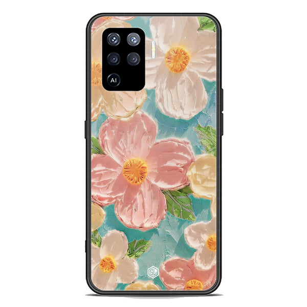 Floral Series Soft Phone Case - Premium Glass Case - Design 16 - Oppo A94