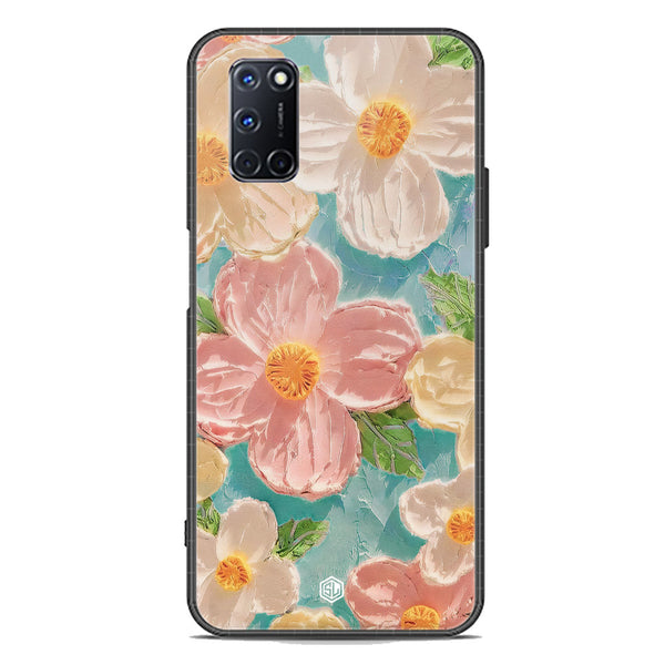 Floral Series Soft Phone Case - Premium Glass Case - Design 16 - Oppo A92