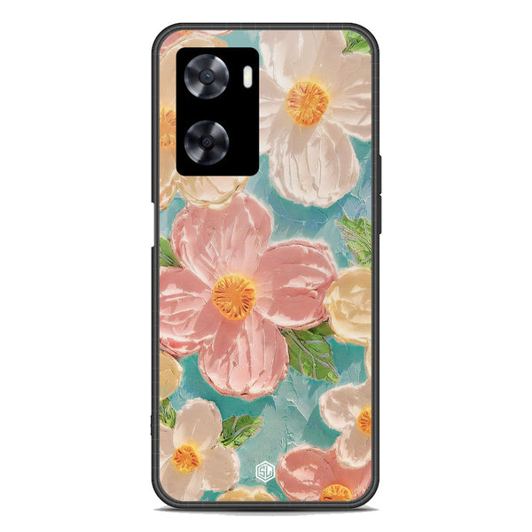 Floral Series Soft Phone Case - Premium Glass Case - Design 16 - Oppo A77s