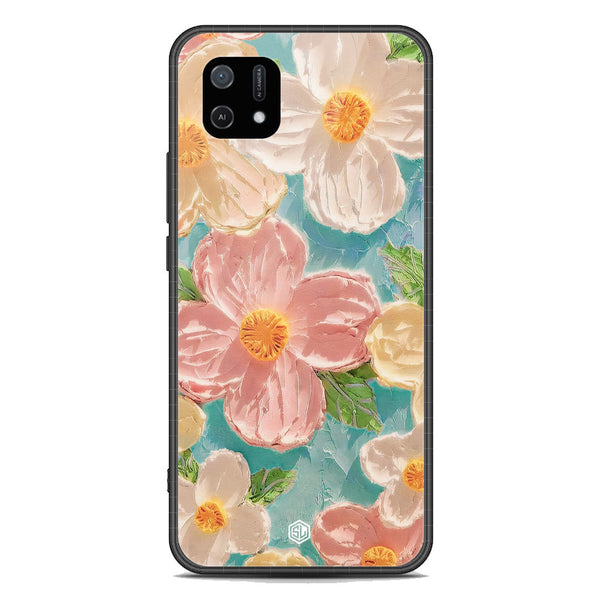 Floral Series Soft Phone Case - Premium Glass Case - Design 16 - Oppo A16K