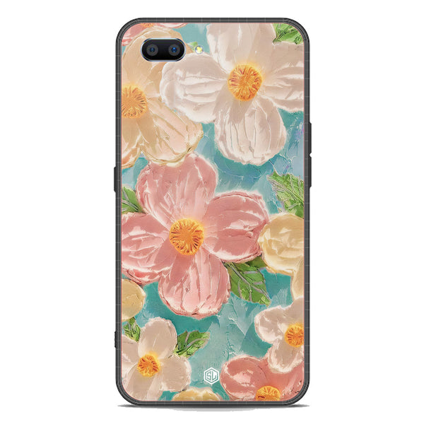 Floral Series Soft Phone Case - Premium Glass Case - Design 16 - Oppo A12e