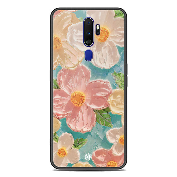 Floral Series Soft Phone Case - Premium Glass Case - Design 16 - Oppo A9 2020